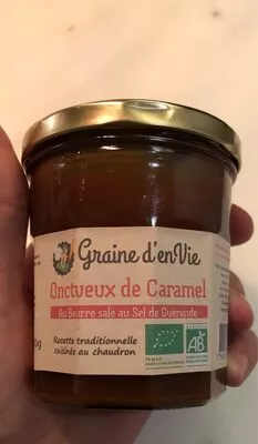 Onctueux de Caramel au Beurre salé au sel de Guérande Graine d'en Vie 340g, code 3760074411429