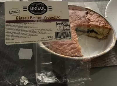 Gâteau Breton Pruneaux Brieuc, Biscuiterie Brieuc, Terre et Soleil 300 g, code 3760074419265