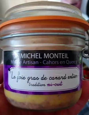 Foie gras de canard entier Michel Monteil 180 g, code 3760082245245