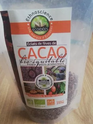 Éclats de fèves de cacao Ecoidees , code 3760087362930