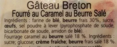 Gâteau Breton Fourré Caramel au Beurre Salé Guillemot 300 g, code 3760107660183