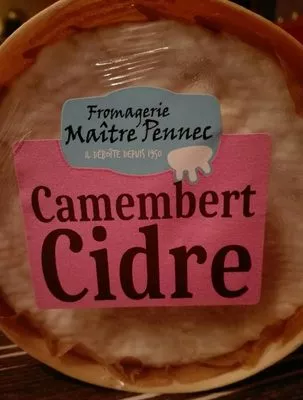 Camembert cidre Fromagerie Maître Pennec , code 3760134180128