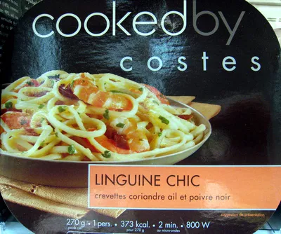 Linguine Chic (crevettes coriandre ail et poivre noir) Cookedby, Cooked by costes 270 g (1 pers.), code 3760136681500