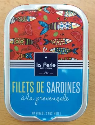 Filets de sardine à la Provençale (sans huile) La Perle des Dieux 115 g, code 3760148290578