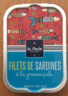 Filets de sardines sans huile à la provençale La Perle des Dieux 115g, code 3760148291643