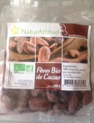 Fèves bio Cacao Natur Atitud 200g, code 3760159373857