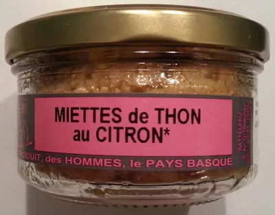 Miettes de thon au citron Jean de Luz 140 g, code 3760164640036