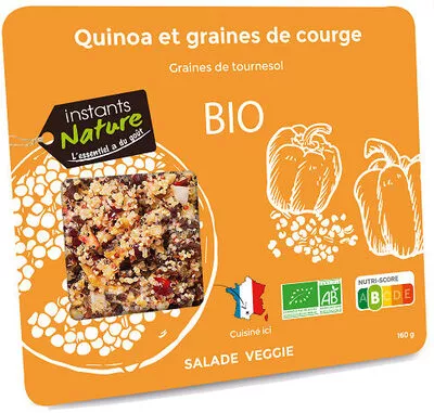 Salade quinoa et graines de courge Instants nature 160 g, code 3760201338452
