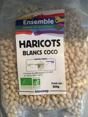 Haricots blanc coco Biocoop 500 g, code 3760215380089