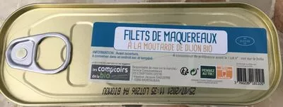 Filets de maquereaux à la moutarde de Dijon bio  , code 3760239181105