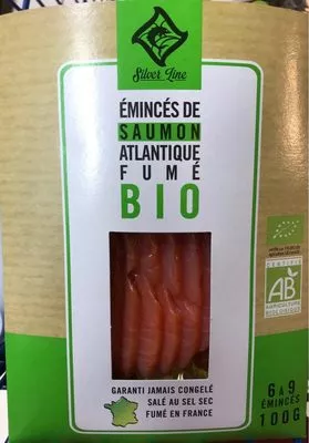 Emincé de saumon Atlantique fumé bio  , code 3760253170925