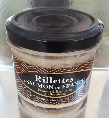 Rillettes de Saumon de France - Piment d'Espelette & ciboulette  , code 3760273400446