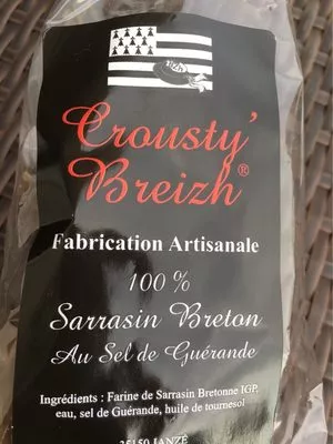 Sarrasin Bretan au sel de Guérande Crousty' Breizh 150 g, code 3770006152009