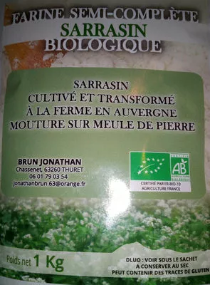 Farine semi-complète Sarrasin Biologique  1 kg, code 3770012097264