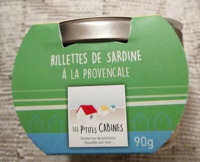 Rillettes de sardine à la provençale Les P'tites Cabines 90 g, code 3770012306052