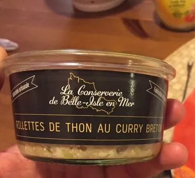 Rillettes de thon au curry breton La Conserverie de Belle-Isle en Mer , code 3770012747053