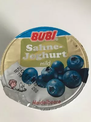 Sahne-Joghurt Heidelbeere BUBI Bubi 150 g, code 4000407070206