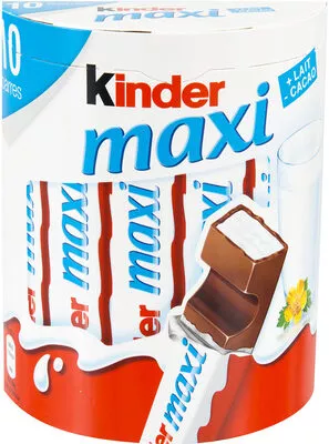 Kinder maxi barre chocolat au lait avec fourrage au lait 10 barres Kinder 210 g, code 4008400221021
