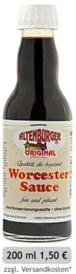 Worcestersauce Altenburger 200 ml, code 4015087728606