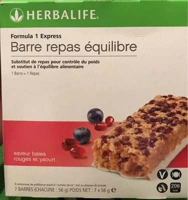 Barre repas équilibre Herbalife 392 g (7 * 56 g e), code 4015600558994