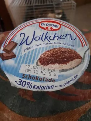 Dr. Oetker Wölkchen, Schokolade - 30% Kalorien Dr. Oetker 125g, code 40236728