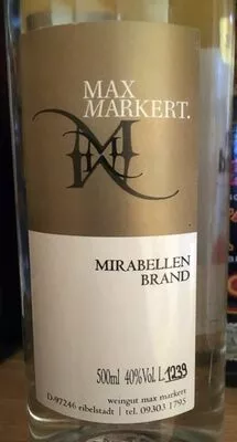 Mirabellen Brand Max Markert 500 ml, code 4040152000929