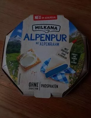 Alpenpur mit Alpenrahm Milkana, Edelweiss, Savencia 140g, code 4045357009586