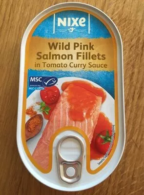 Wild Pink Salmon Fillets in Tomato Curry Sauce Nixe , code 4056489020387