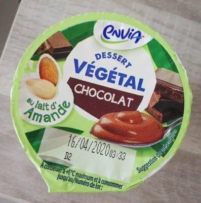 Dessert végétal au lait d'amande - chocolat Envia,  Lidl , code 4056489175865