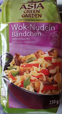 Wok Nudeln Bändchen Green Garden 250 g, code 4061458162364