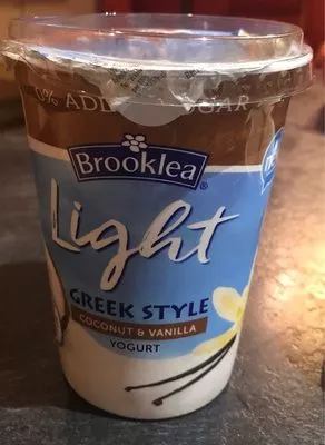 Light greek style coconut & vanilla yogurt brooklea 450g, code 4088600010083
