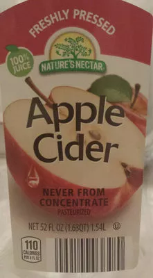 Apple Cider Nature's Nectar 52 fl oz, 1.63 qt, 1.54 l, code 4099100036480