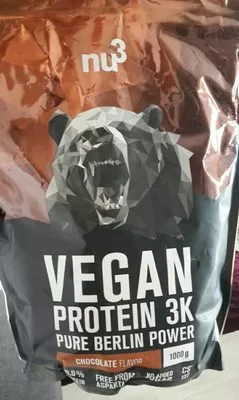 Vegan Protein K3 chocolate flavour Nu3 1 kg, code 4260289448139