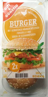 Chickenburger Gut&Günstig, Edeka 2 x 150 g, code 4311501484999