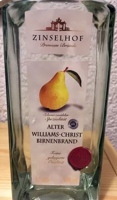 Alter Williams-Christ Birnenbrand Zinselhof 0,7 l, code 4316268405645