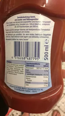Tomato Ketchup Leichter Genuss 500ml, code 4316268487795