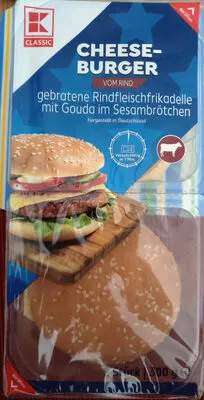 Cheese-Burger vom Rind K-Classic 300 g, code 4337185354212