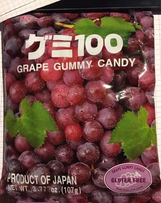 Grape gummy candy Kasugai , code 4901326030848