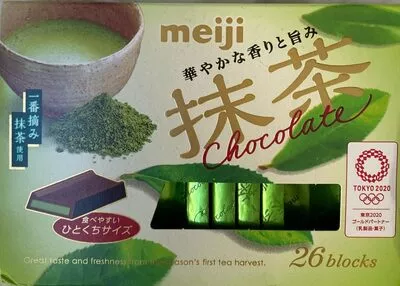 Meiji matcha chocolate Meiji, 明治 , code 4902777065649