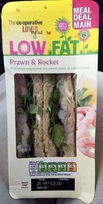 low fat prawn & rocket The co-operative 166g, code 5000118914447