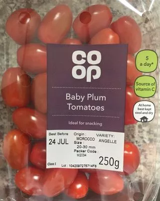 Baby Plum Tomatoes Coop 250 g, code 5000128850094