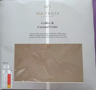 Coffee & Caramel Cake Waitrose , code 5000169570203