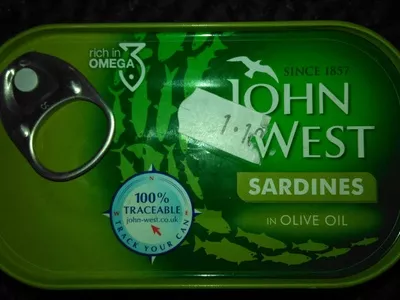 Sardine in olive oil John West 120g (90g drained), code 5000171002808