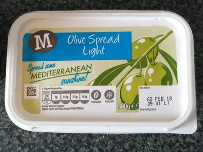Morrison's Olive spread light Morrisons 500 g, code 5010251590521