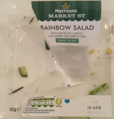 Rainbow salad Morrisons 145 g, code 5010251730798
