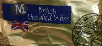 British unsalted butter Morrisons 250 g, code 5010251731139