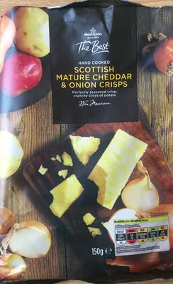 Scottish mature cheddar and onion crisps Morrisons 150 g, code 5010251755975