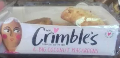6 Big Coconut Macaroons Mrs Crimble's 200 g, code 5010822990408