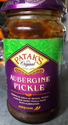 Aubergine Pickle Patak's 312 g, code 5011308000901