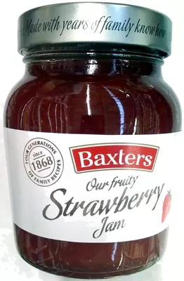 Strawberry Jam Baxters 340 g, code 5012427018501